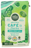Whole Foods Market, Organic Caf la Duena Whole Bean Coffee, Medium Roast, Rich & Balanced, Sweet & Chocolatey, 12 Ounce