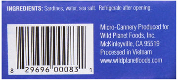 Wild Planet Wild Sardines In Spring Water, 4.4 oz