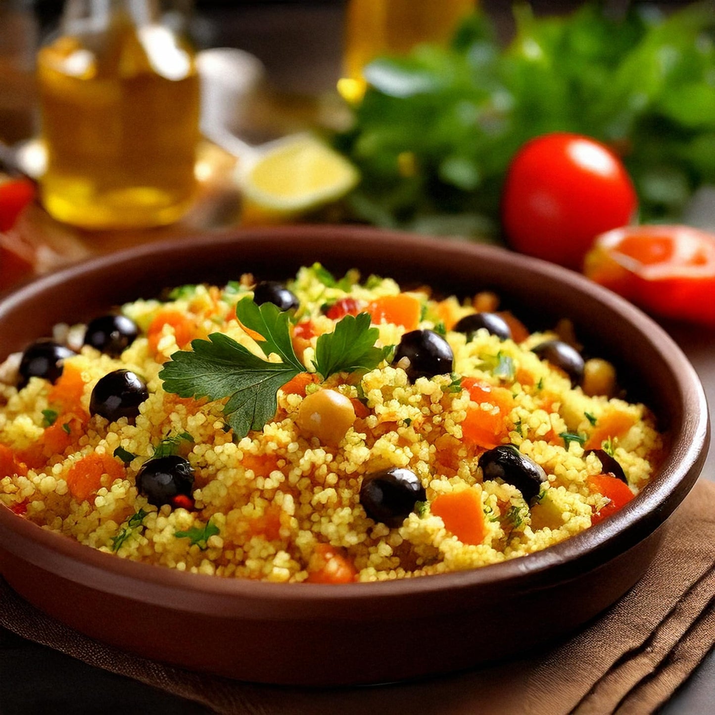 Crispa Premium Quality Traditional Medium Couscous - 32 Oz (2Lb), All Natural Durum Wheat Semolina, Low In Fat Having No Cholest