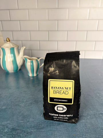 Banana Nut Bread Flavored Coffee, Specialty Arabica Coffee, Medium Roast, 12 Ounce, Whole Bean