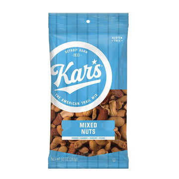 Kars Nuts Mixed Nuts, 10 Oz Snack Packs - Bulk Pack Of 12, Snacks For Adults And Kids