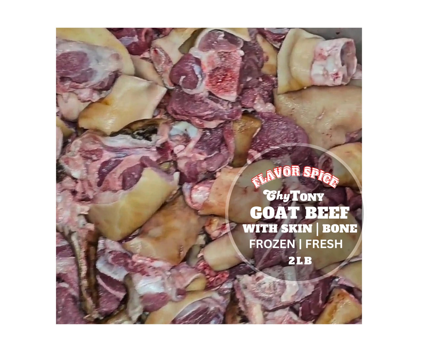 Goat Beef with Skin and bone | Frozen N Fresh | 2LB