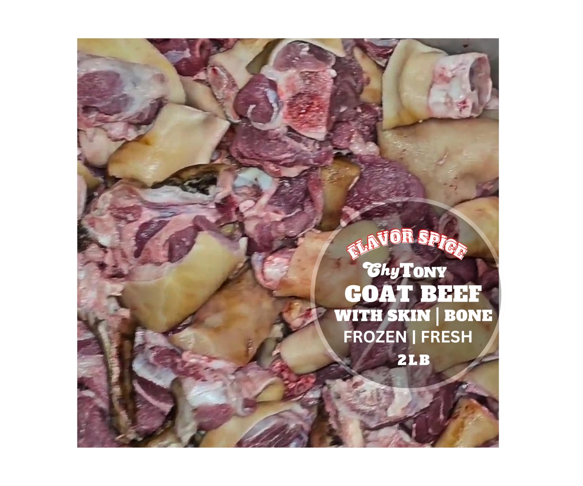 Goat Beef with Skin and bone | Frozen N Fresh | 2LB
