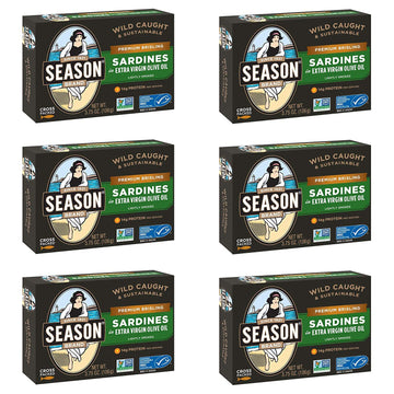 Seasons, Sardine Brslng Qurtr O Oil, 3.75 OZ (Pack of 12)