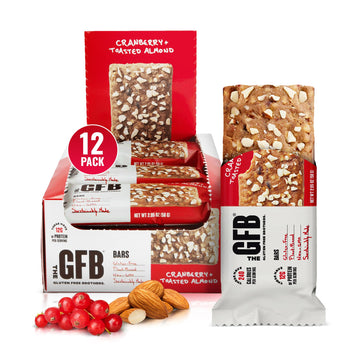 The Gluten Free Brothers - Cranberry Toasted Almond Snack Bars - Gluten Free Protein Bars - Non Gmo, Soy Free, Dairy Free, Vegan