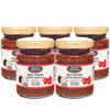 Red pesto sauce with Black truffle, Chilli pepper, Sun-dried tomatoes, Gourmet Pesto with truffle, Traditional Italian Taste in