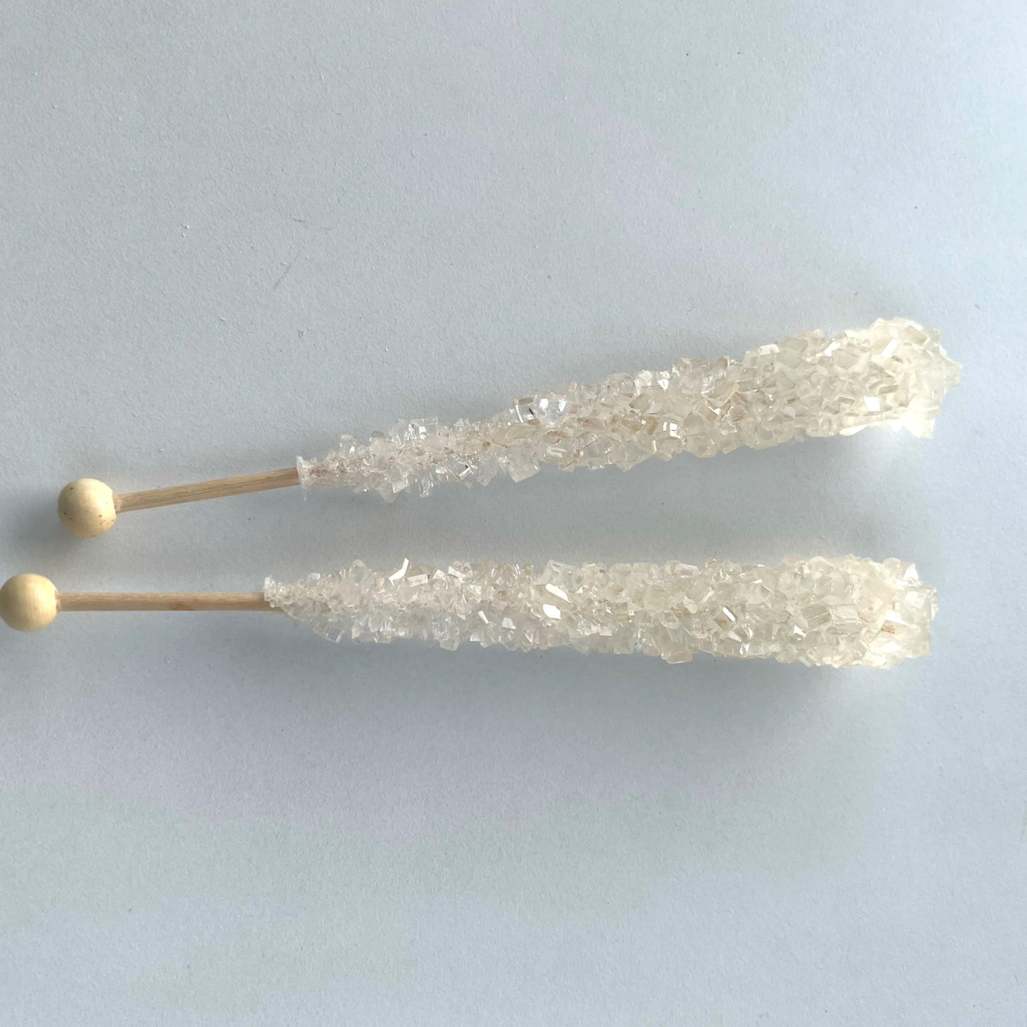 SWEETNEST Classic Rock Candy Sticks - Individually Wrapped, 18 Count, Clear White