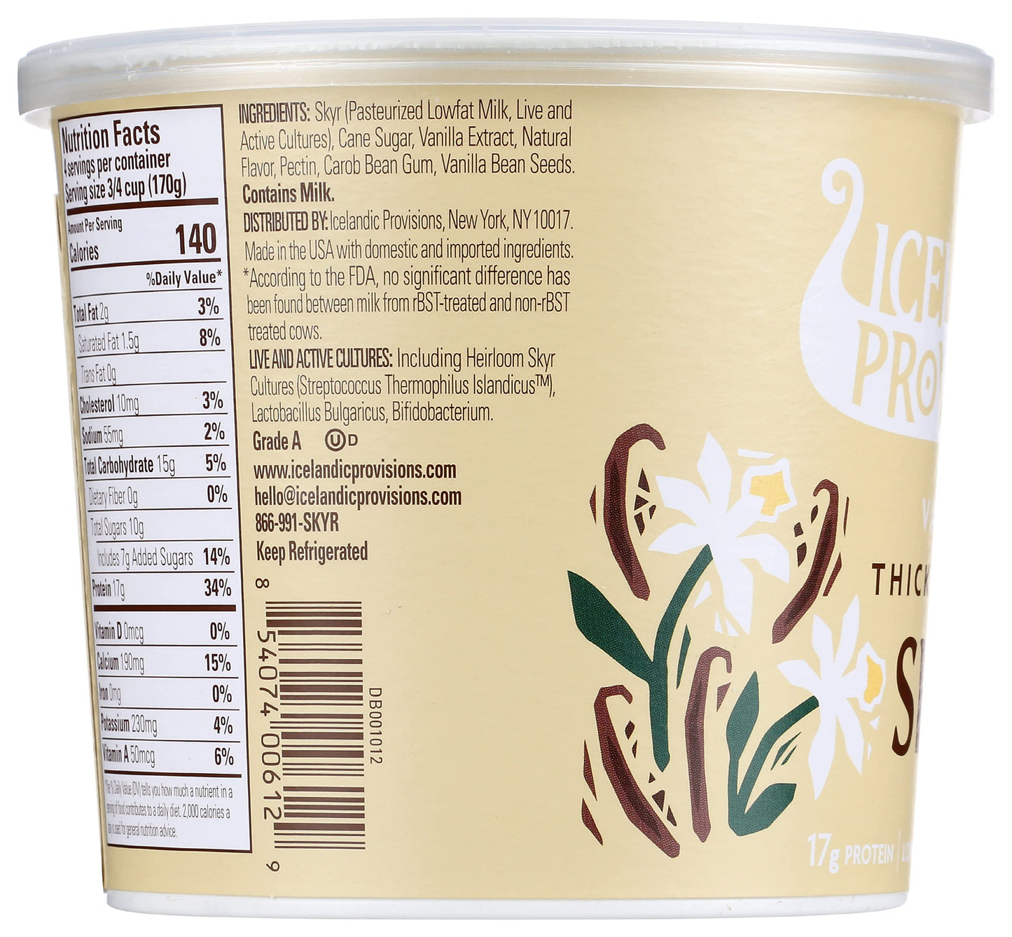 Ice Prov Skyr Vanilla (6X24.00)
