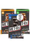 Met-Rx Big 100 Colossal Protein Bars Variety Pack, Super Cookie Crunch, Vanilla Caramel Churro, And Crispy Apple Pie Flavors, Brown, 12 Count
