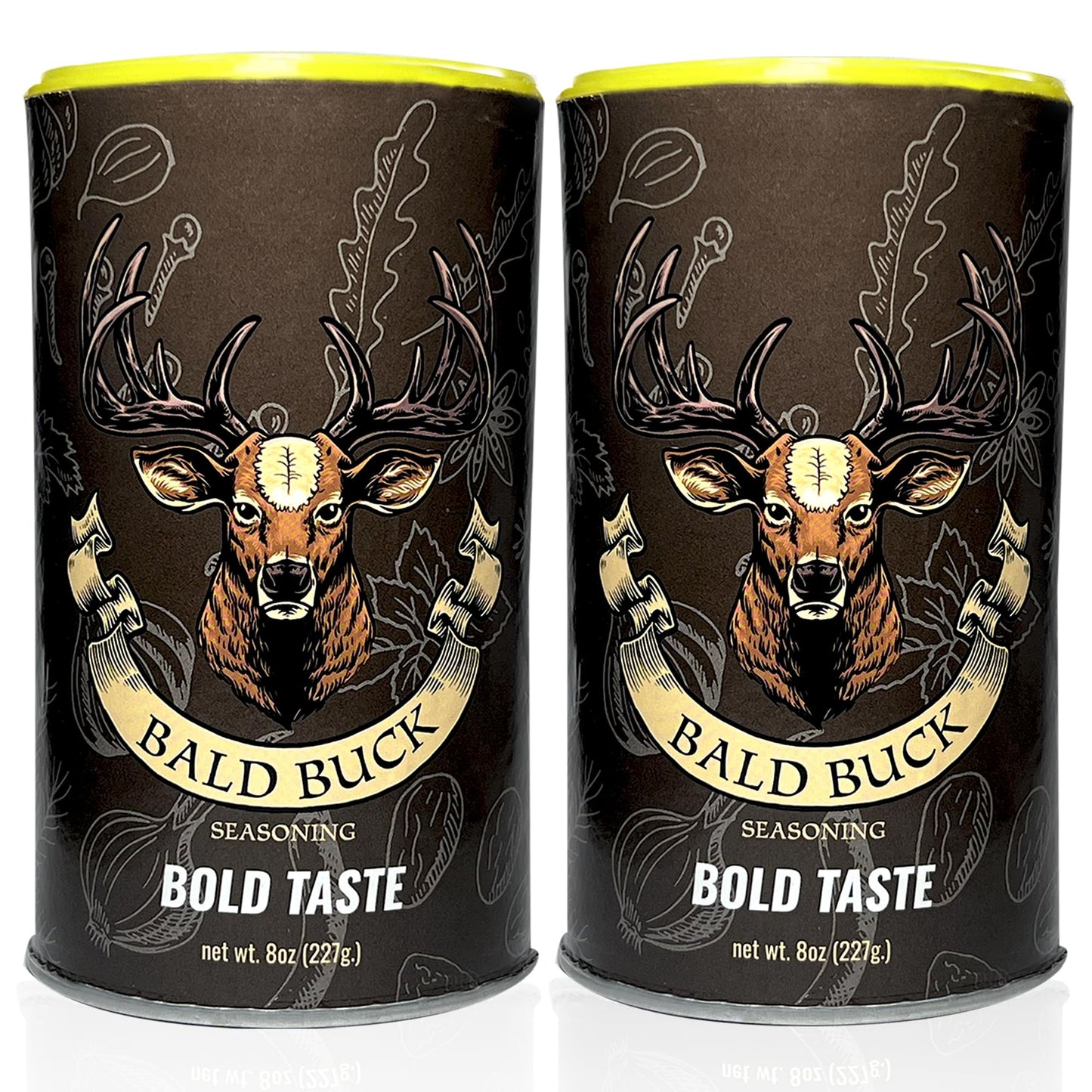 Bald Buck Seasoning Bold Taste (2 Pcs, 8 Oz) |Rib Rub Bbq Chicken Seasoning | Bbq Seasoning And Rub | Rotisserie Chicken Seasoning & Bbq Rubs For Smoky Aroma | Bbq Seasoning For Chicken | Bbq Rub Seasoning