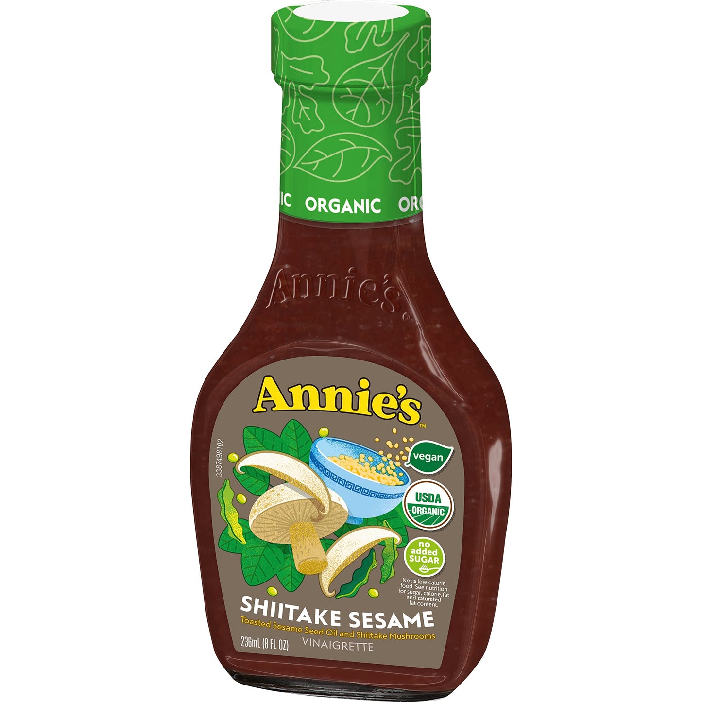 Annie's Organic Shiitake Sesame Vinaigrette Salad Dressing, Vegan, 8 oz.