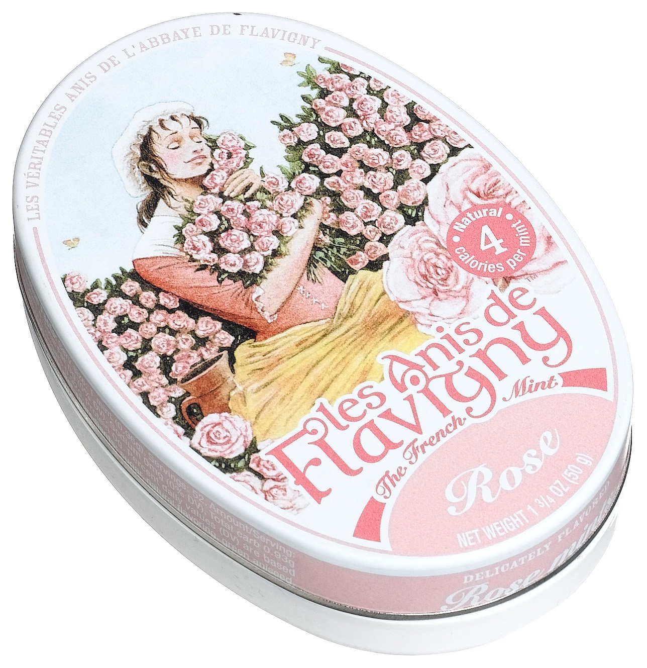 Les Anis De Flavigny, Rose (French Mints), 1.75-Ounce Tins (Pack Of 8)