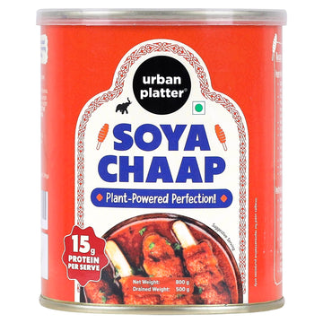 Urban Platter Vegan, Chunks On Stick Soya Chaap In Brine (800 To 500 G)