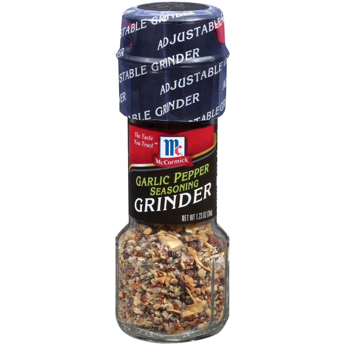 McCormick Garlic Pepper Seasoning Grinder, 1.23 oz (9 Pack)