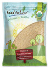Food To Live Organic Unhulled Sesame Seeds, 8 Pounds — Non-Gmo, Whole Natural Raw White Sesame Seeds, Kosher, Vegan, Bulk, Rich In Dietary Fiber, Protein, & Iron. Crunchy Texture. Great For Baking.