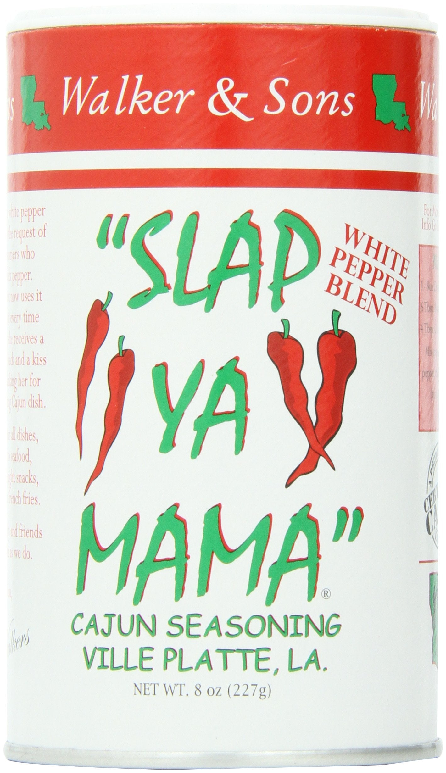 SLAP YA MAMA Cajun Seasoning, Hot, 8-Ounce (Pack of 4)