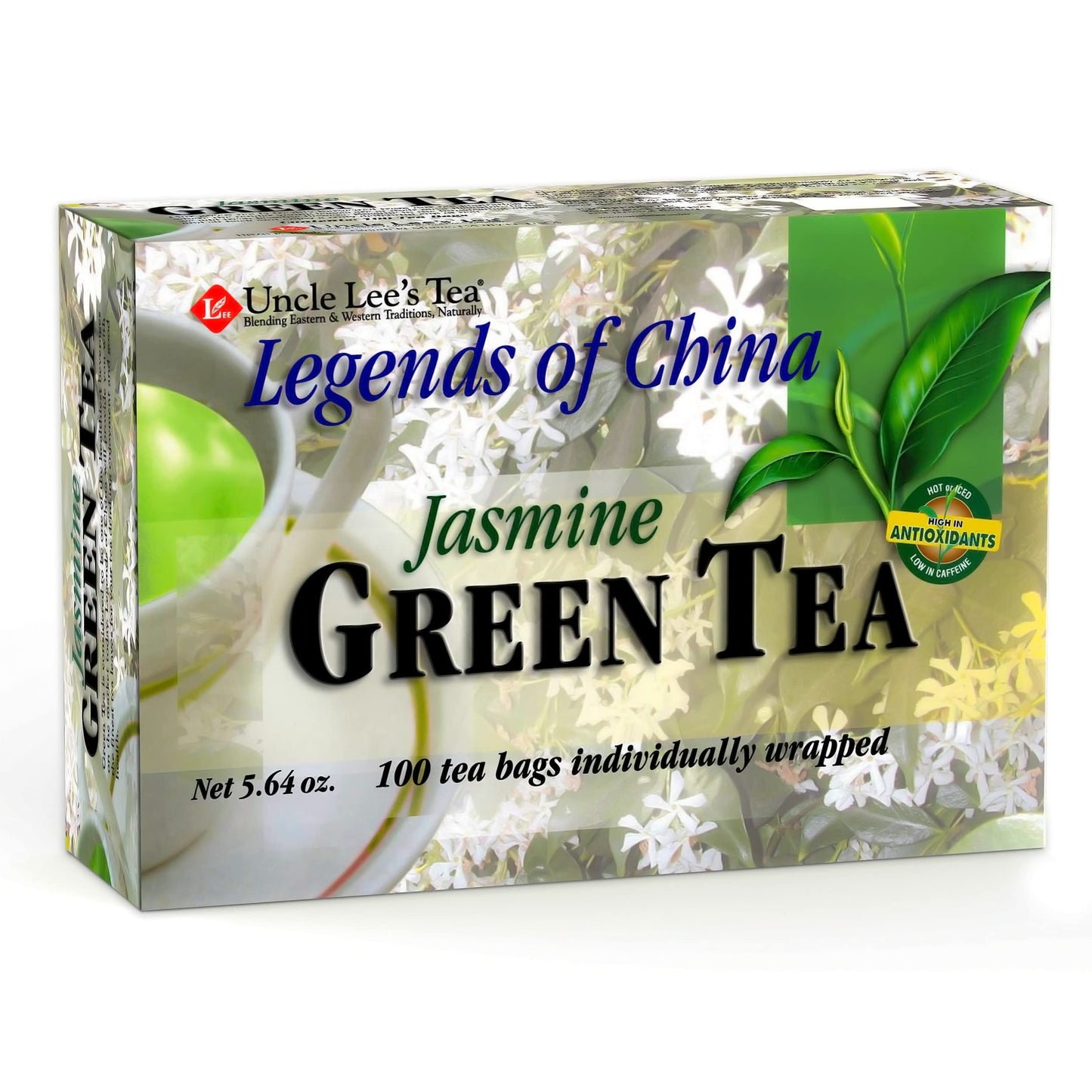Uncle Lees Tea Jasmine Green Tea - Authentic Green Tea, Wellness Tea Rich in Polyphenols and Antioxidants for Immunity & Vitali