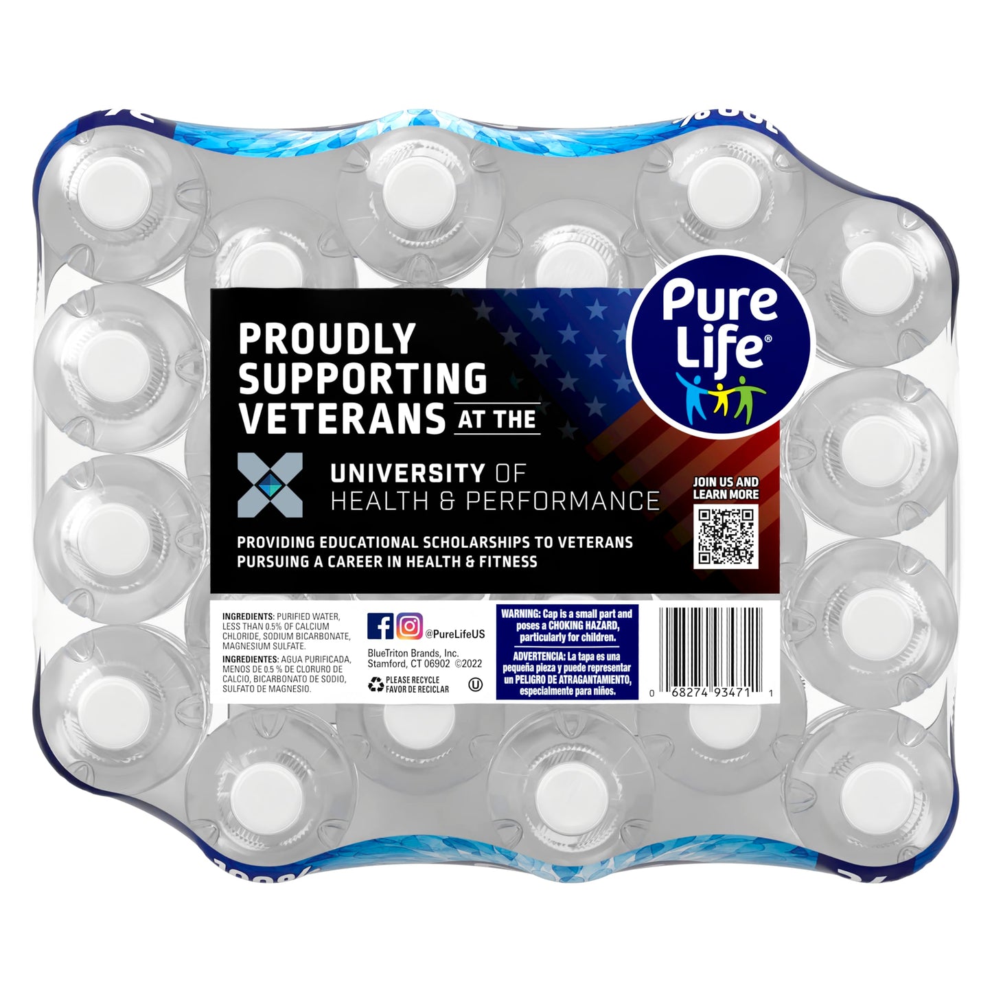 Nestle Pure Life Purified Bottled Water, 16.9 Fl Oz (Pack of 936)