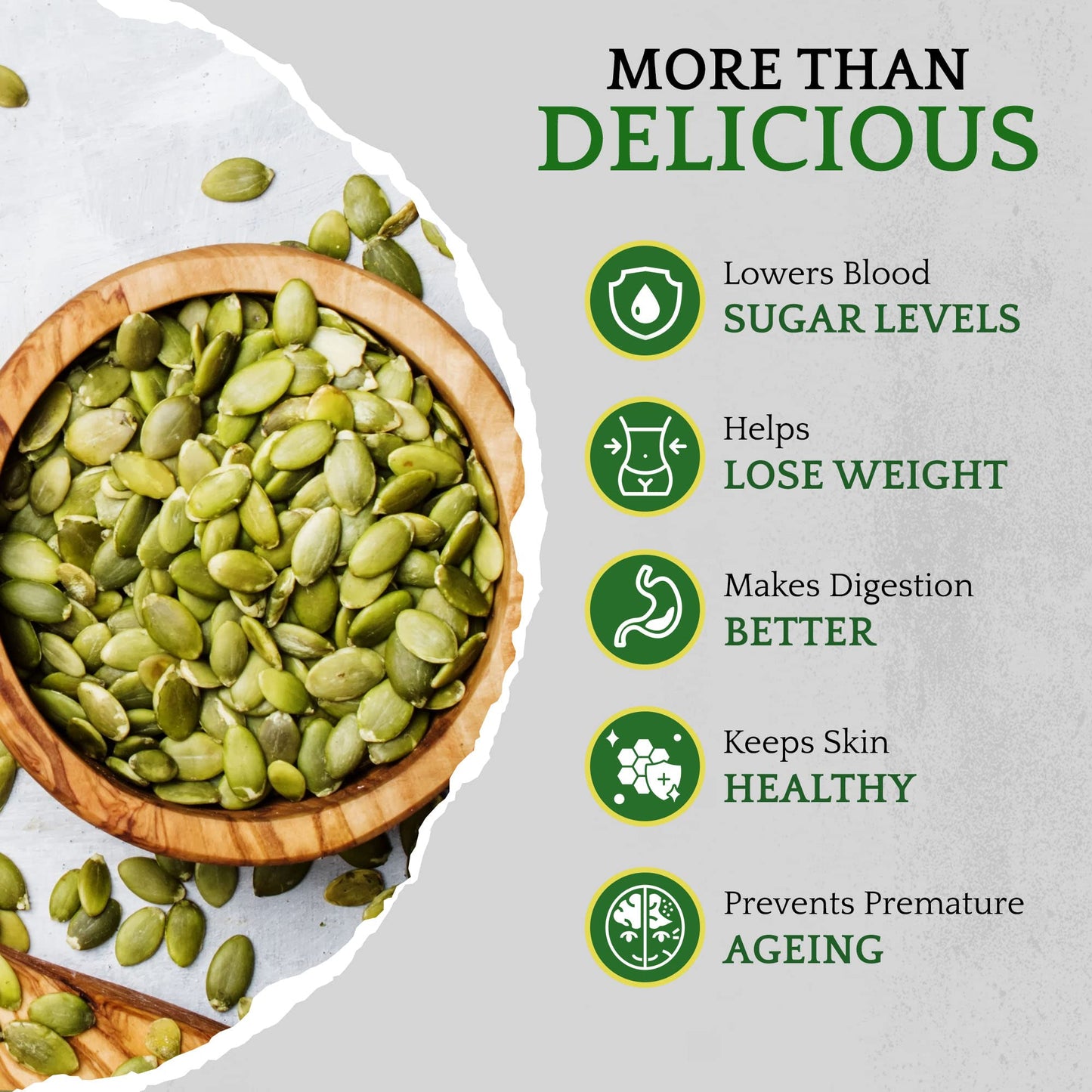 Sunbest Natural - Pumpkin Seeds, Pumpkin Seeds Roasted Salted, Non-Gmo Shelled Pumpkin Seeds, Vegan And Kosher Seeds Snacks, 5 Lbs.