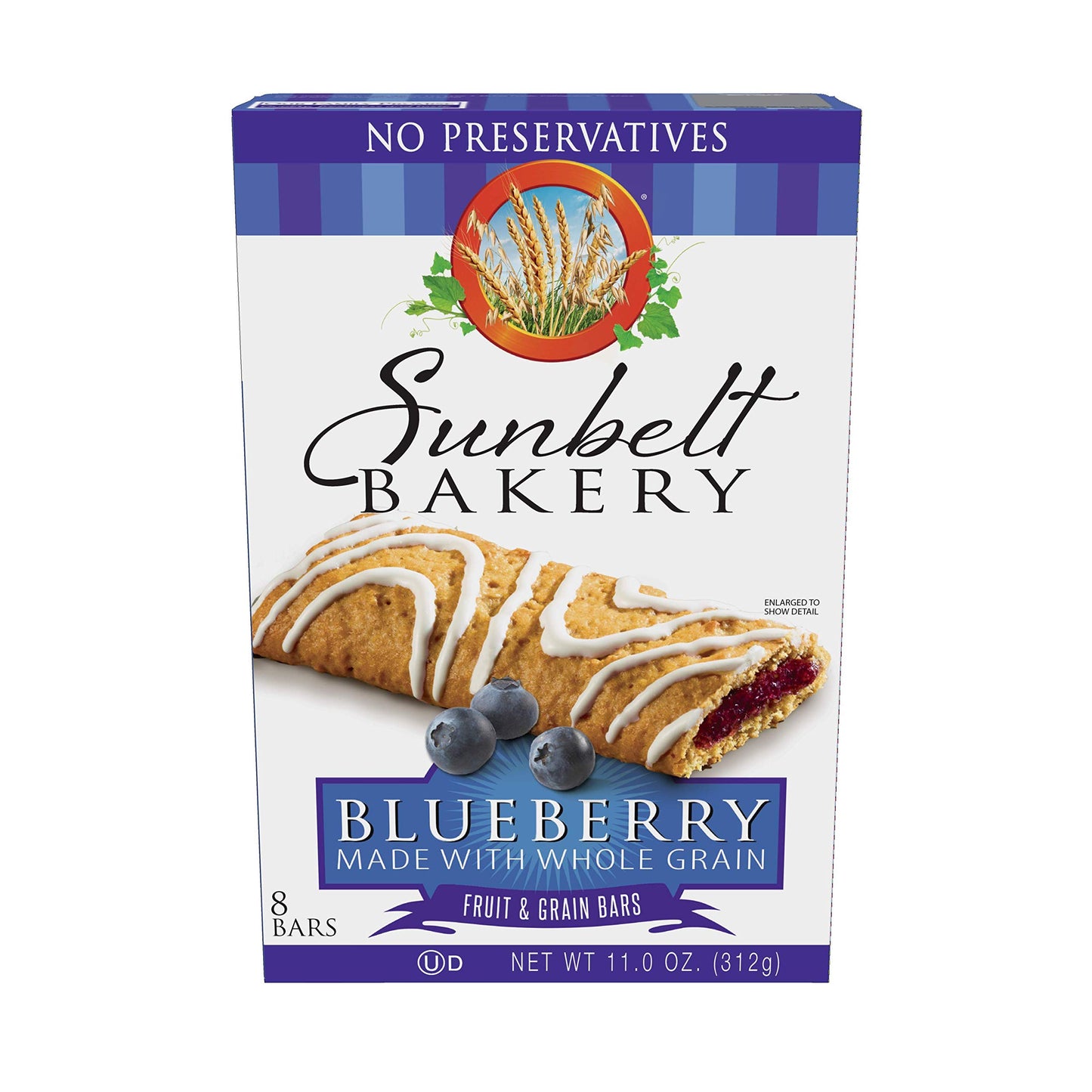 Sunbelt Bakery'S Blueberry Fruit & Grain Bars, 5 Boxes, No Preservatives (40 Bars)
