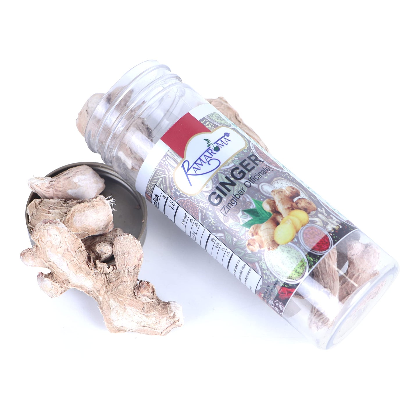 Ramaroma Ginger (Adarak Sabut) Whole, Spice 3.5Oz (100G) ~ All Natural | Vegan | Gluten Friendly | Non-Gmo |Organic Sonth/Ginger