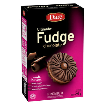 Dare Ultimate Fudge Chocolate Creme Cookies, 290G/10.2Oz