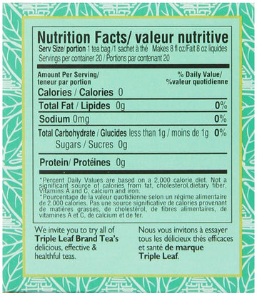 Triple Leaf Brand Special Relaxing Herb Tea, 20-Count