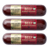 Hickory Farms Signature Beef Summer Sausage - 3 Pack | 100% Beef - Great for Charcuterie Boards | Award-Winning for Superior Tas