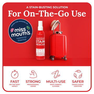 Emergency Stain Remover Spray - 4Oz Laundry Stain Remover For Clothes, Upholstery Fabric, Carpet - Works On Most Blood, Grass, C