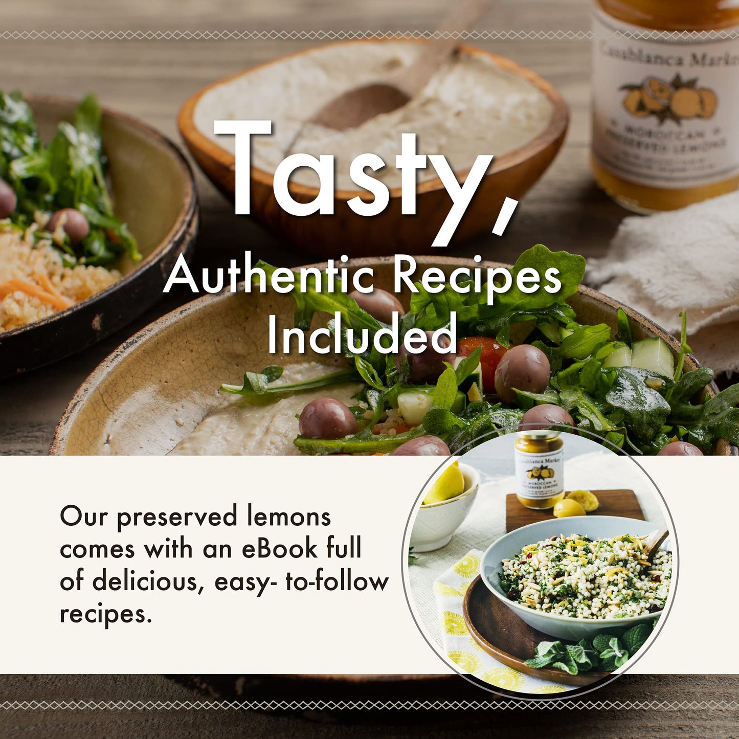 Casablanca Market Moroccan Preserved Lemons - Authentic Moroccan Preserved Lemons In Jar - Whole Non-Gmo Preserved Lemon - Prese