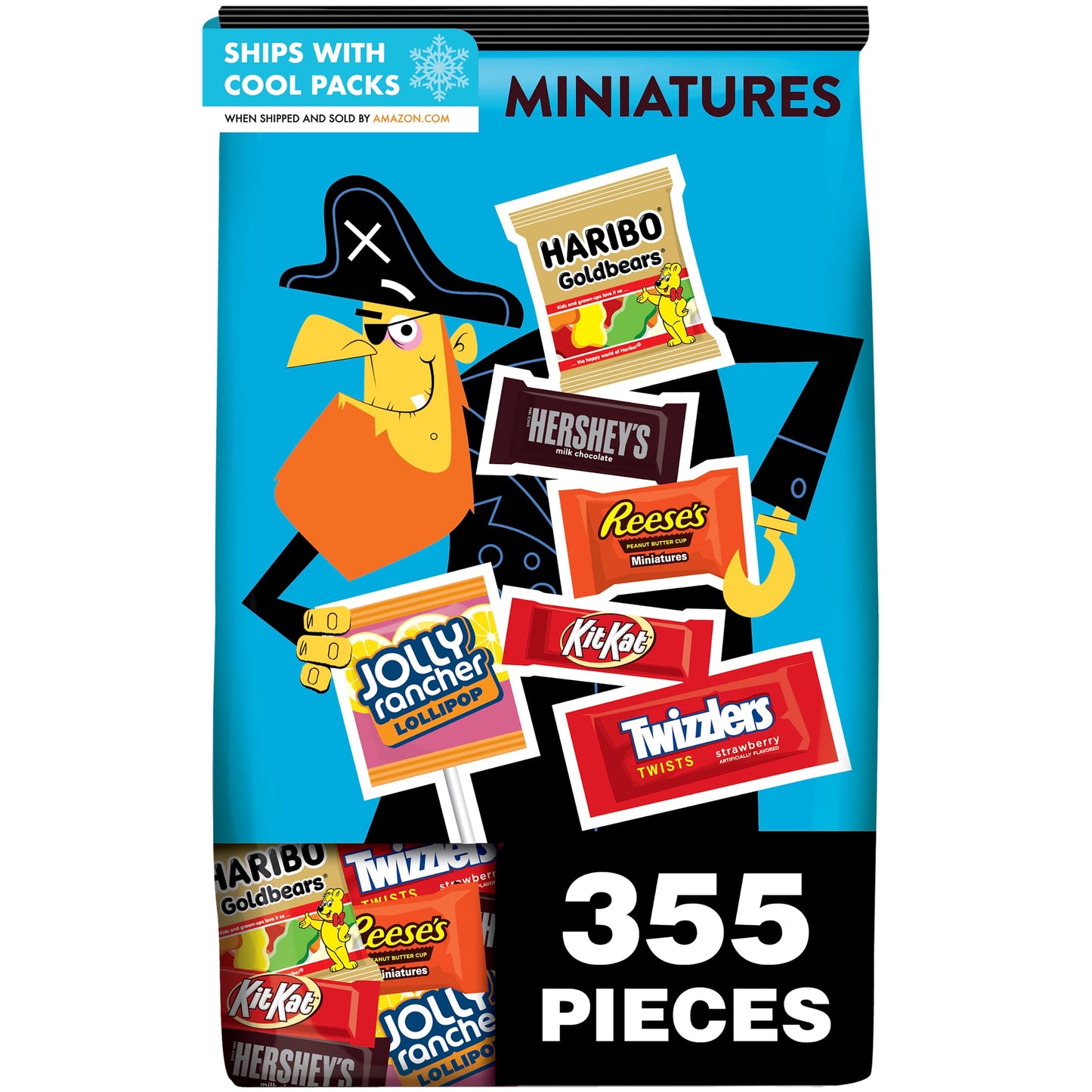 HERSHEYS Milk Chocolate Miniatures, 101.04 oz (355 Count)