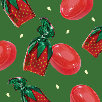 Arcor Strawberry Bon Bons Hard Candy, Sachet Wrap, 2-Pound Bag (About 130 Count)