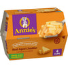 Annies Homegrown Aged Cheddar Mac & Cheese Cups, Organic Pasta, Pack of 6, 2.01 OZ Each, Natural