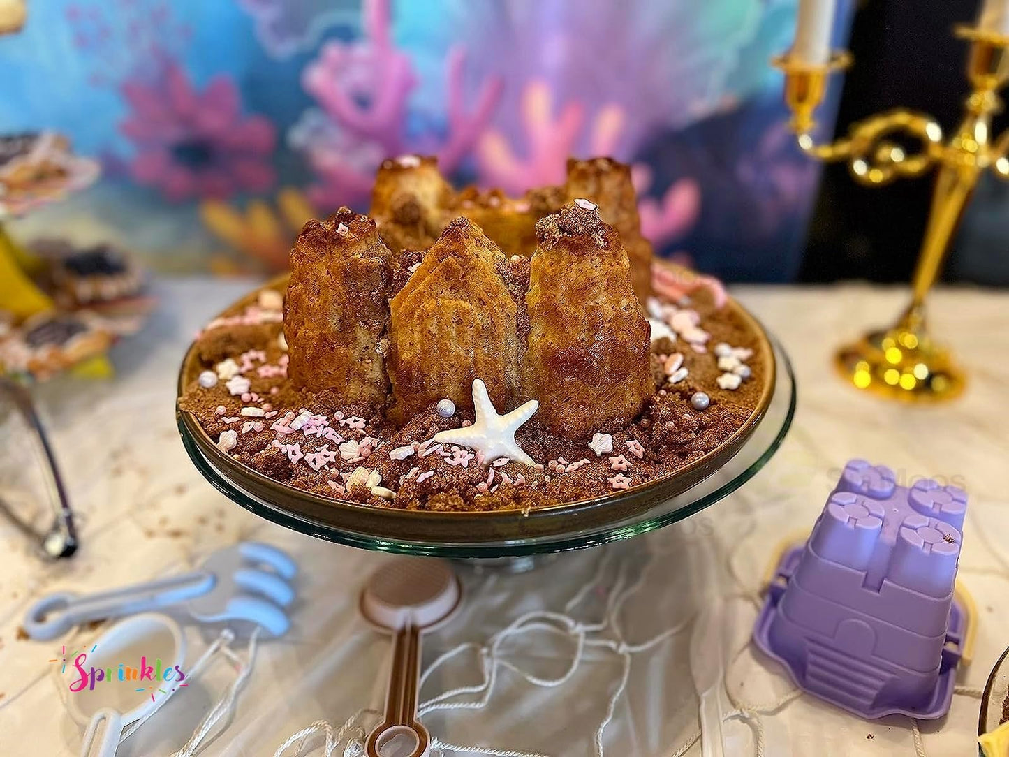 Se Si&Moos Pink Sprinkles Pink Sea Shell Sprinkles Edible Seashells Cake Decorations Edible Beach Cake Decoration Edible Sea She