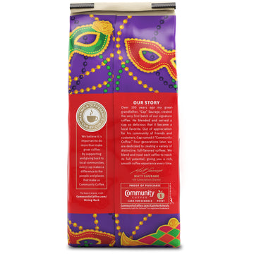 Community Coffee Mardi Gras King Cake Flavored 12 Ounces, Medium Roast Ground Coffee, 12 Ounce Bag (Pack Of 1)