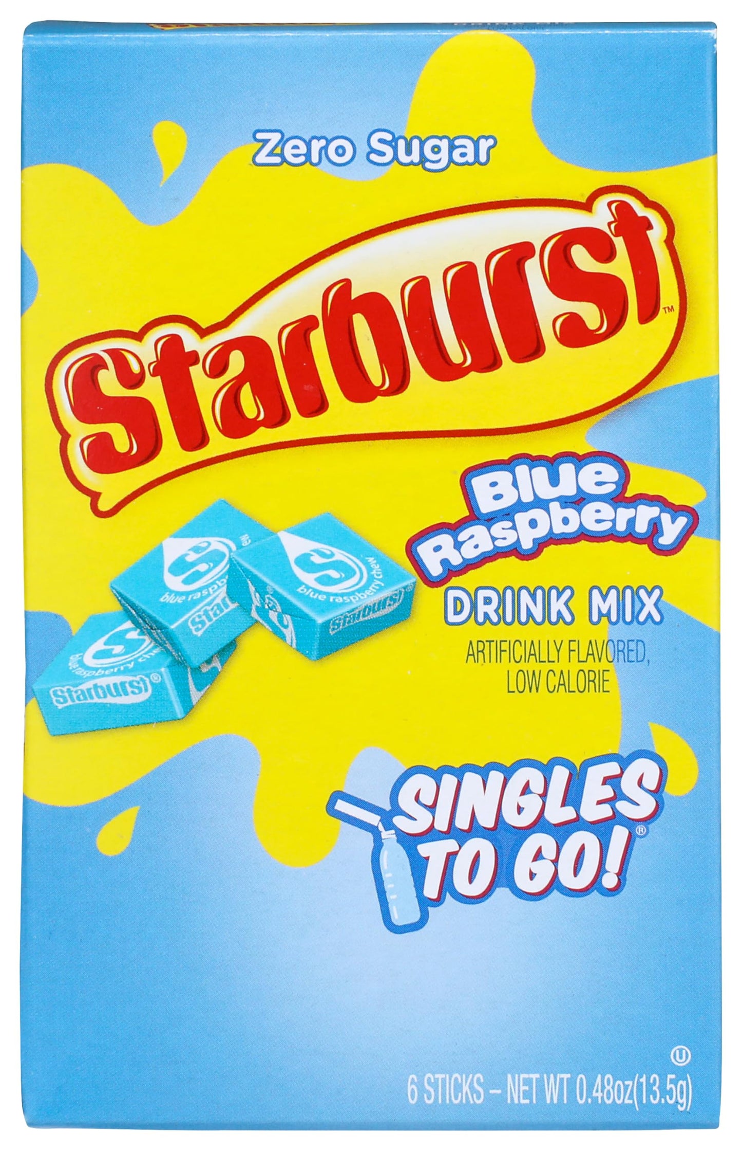 STARBURST SINGLES TO GO BLUE RASPBERRY DRINK MIX
