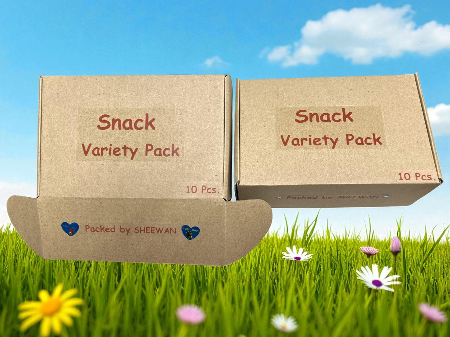 Thai Cookies & Wafers Snack Bundle - 10-Pack Assorted Sweet Treats Gift Box from Thailand