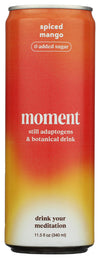 Moment Still Botanical Water Spiced Mango No Added Sugar Energy Blend Free 11.5 Fluid Ounce (Pack Of 12)