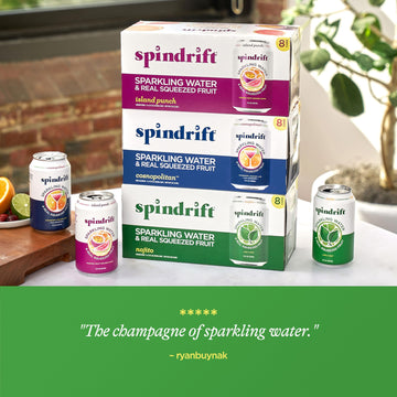 Spindrift Mocktail Variety Pack Can 12 Ounce (Pack Of 24)