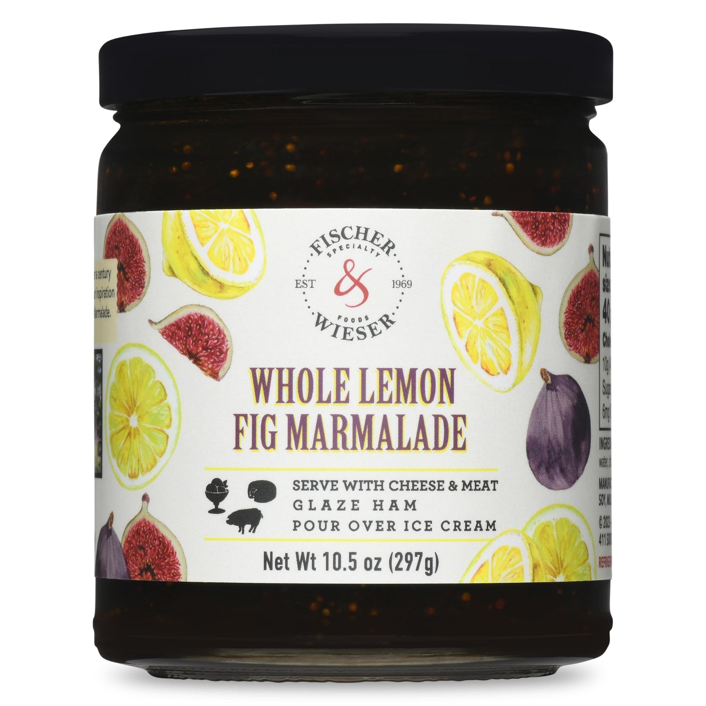 Fischer & Wieser Whole Lemon Fig Marmalade, 10.9 Oz., Pack Of 2
