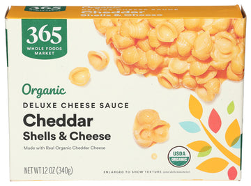 365 by Whole Foods Market, Organic Deluxe Cheddar Shells and Cheese, 12 Ounce