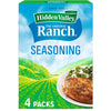 Hidden Valley Ranch Seasoning, Ranch Dressing Dry Mix for Salad Dressing, Gluten Free Salad Dressing Mix, 1 Ounce (Pack of 4)