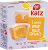 Katz Gluten Free Lemon Crme Filled Cupcakes | Dairy Free, Nut Free, Soy Free, Gluten Free | Kosher (1 Pack of 4 Crme Cupcakes, 7