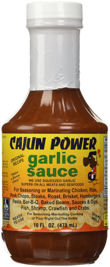 Cajun Power Sauce - Original Garlic Sauce - 16Oz
