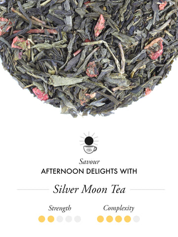 TWG Tea Silver Moon Tea Gift Set, Green Tea with Grand Berry & Vanilla, 100g, Model TCTWG6018