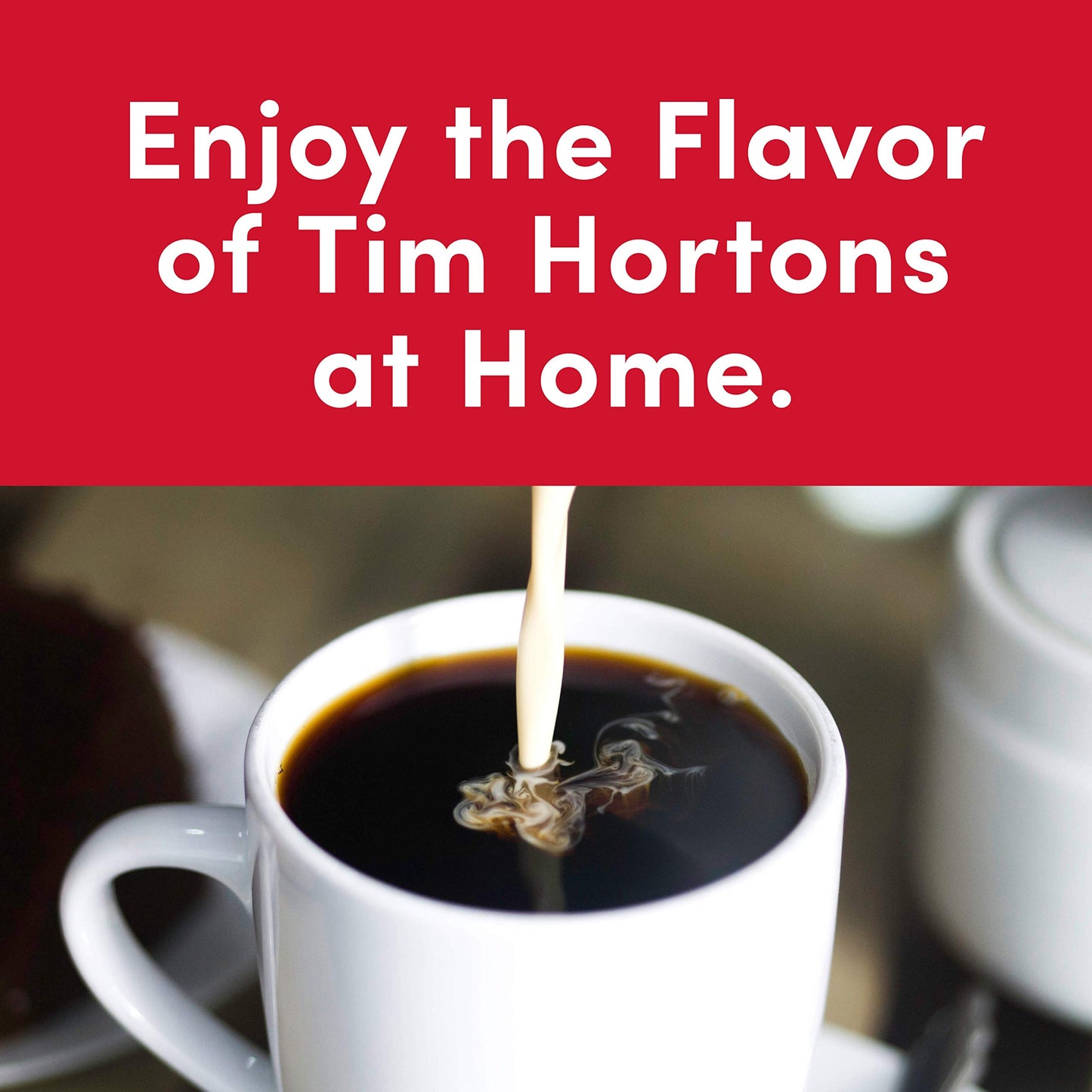 Tim Hortons French Vanilla Ground Coffee, 100% Arabica, 12 Oz (Pack of 6), Smooth Flavor
