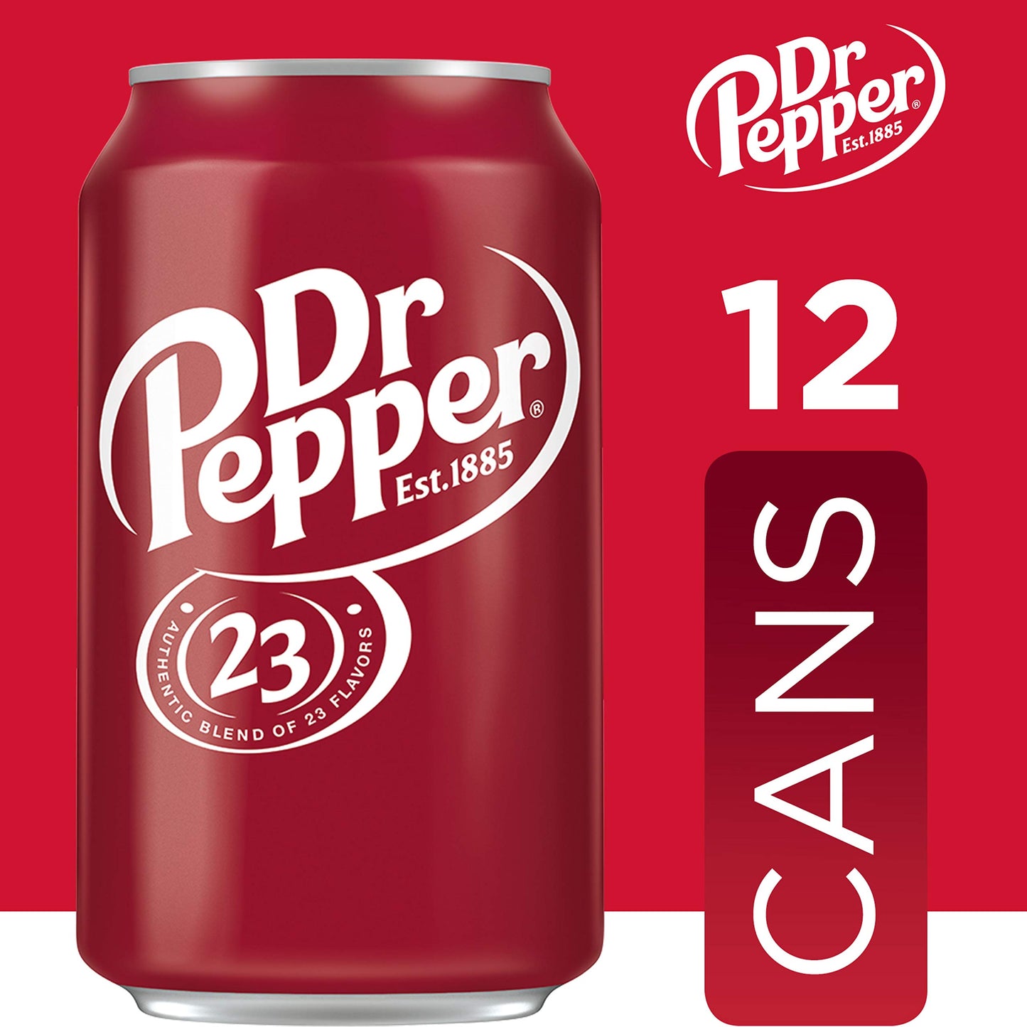 Dr Pepper Soda, 12 Fl Oz Cans, 12 Pack