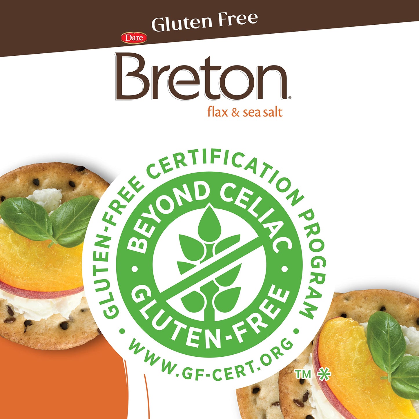 Breton Crackers, Gluten Free Flax & Sea Salt, Pack of 3