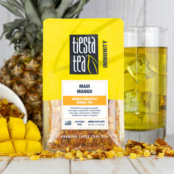 Tiesta Tea - Maui Mango | Mango Pineapple Herbal Tea | Premium Loose Leaf Tea Blend | Non-Caffeinated Fruit Tea | Make Hot Or Ic