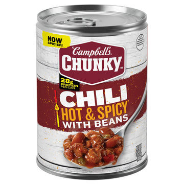 Campbell’S Chunky Hot And Spicy Chili With Beans, 16.5 Oz Can
